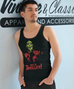 Michael Jackson Shirt This Is It Thriller Tank Top Racerback