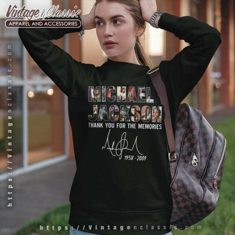 Michael Jackson Thank You For The Memories Sweatshirt Michael Jackson Thank You For The Memories Sweatshirt