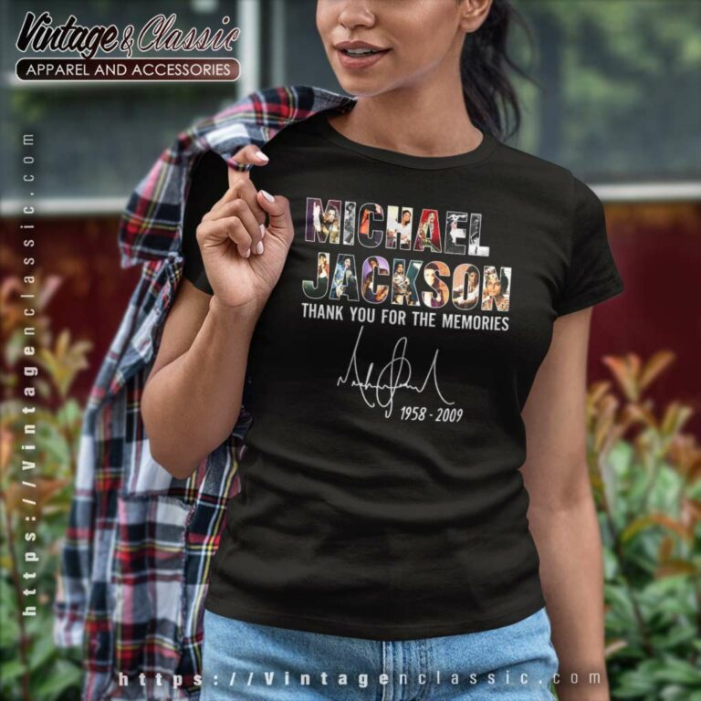 Michael Jackson Thank You For The Memories Women TShirt Michael Jackson Thank You For The Memories Women TShirt