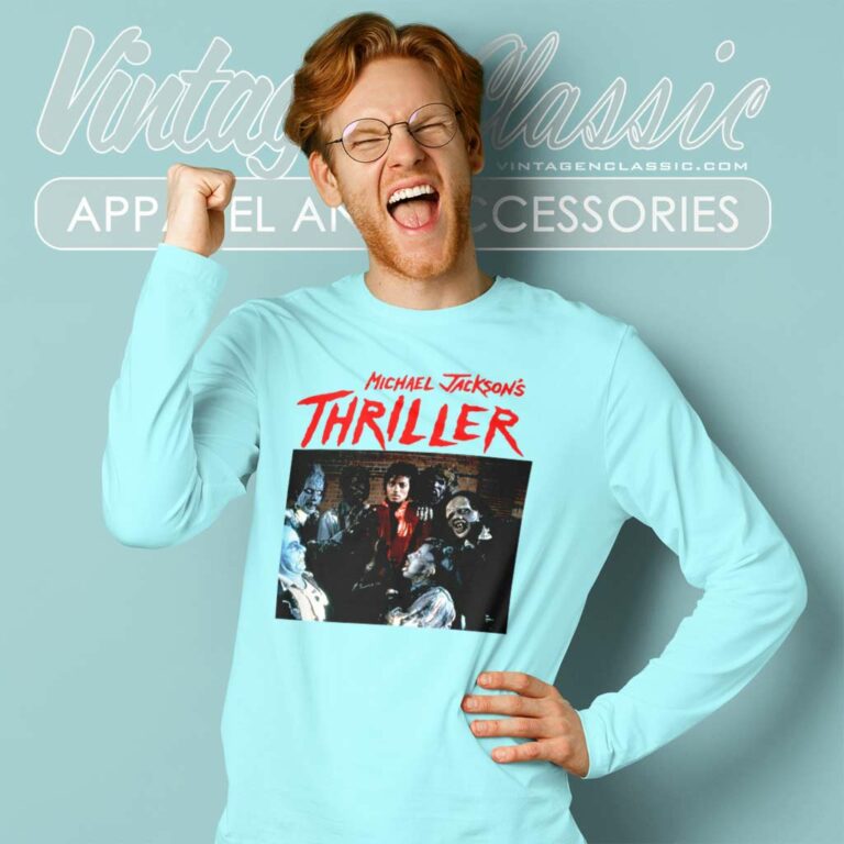 Michael Jackson Thriller 1982 Zombie Long Sleeve Tee Michael Jackson Thriller 1982 Zombie Long Sleeve Tee