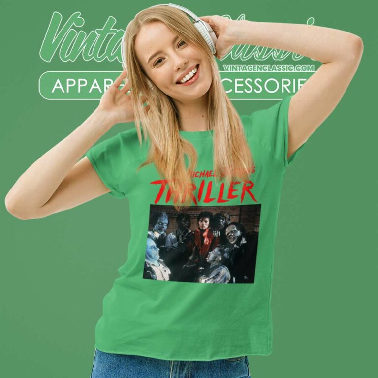 Michael Jackson Thriller 1982 Zombie Women TShirt Michael Jackson Thriller 1982 Zombie Women TShirt