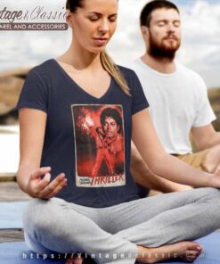 Michael Jackson Thriller Stance V Neck TShirt