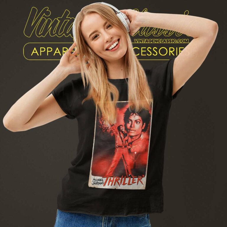Michael Jackson Thriller Stance Women TShirt Michael Jackson Thriller Stance Women TShirt