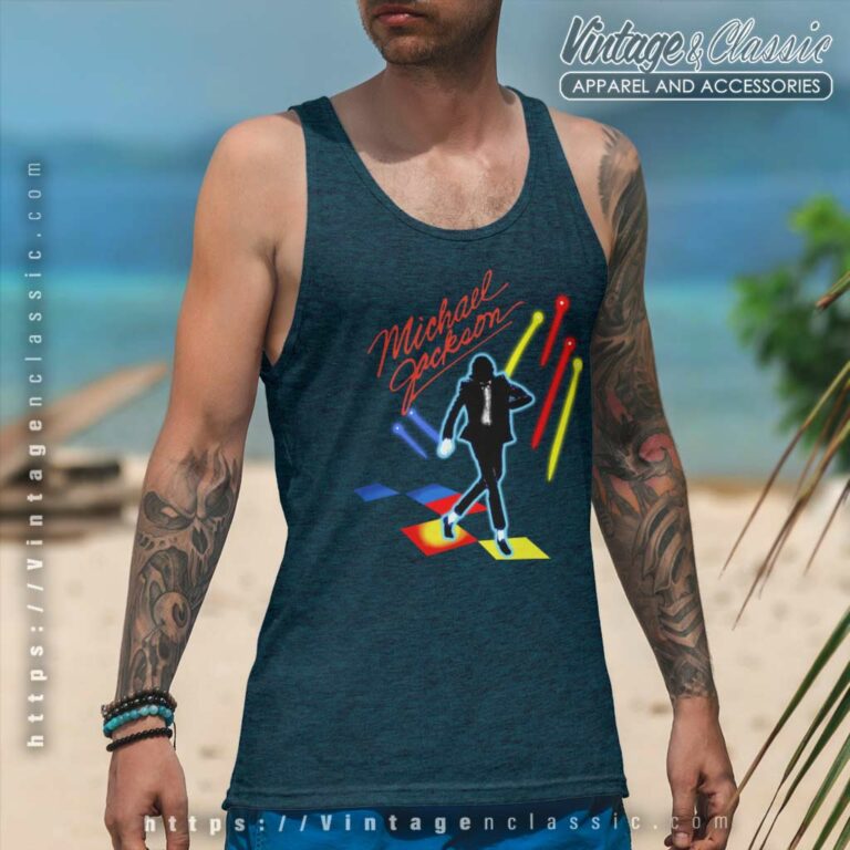 Michael Jackson Victory Tour Tank Top Racerback Michael Jackson Victory Tour Tank Top Racerback