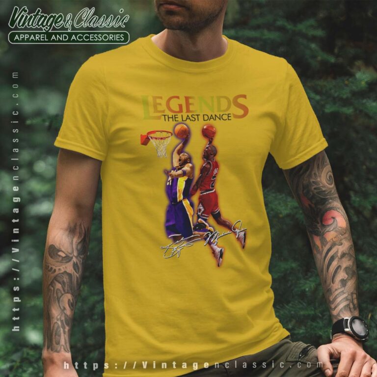 Michael Jordan And Kobe Bryant Yellow T Shirt Michael Jordan And Kobe Bryant Yellow T Shirt