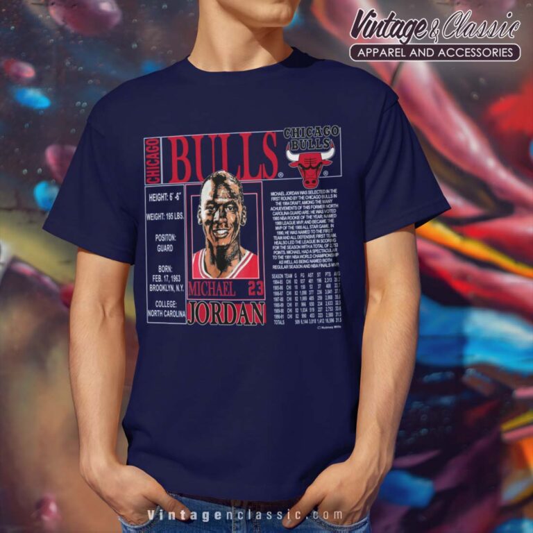 Michael Jordan Chicago Bulls Nutmeg Navy T Shirt Michael Jordan Chicago Bulls Nutmeg Navy T Shirt