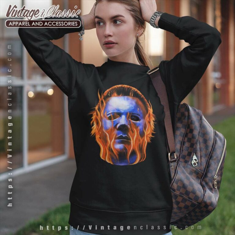 Michael Myers Flames Halloween Ii Sweatshirt Michael Myers Flames Halloween Ii Sweatshirt