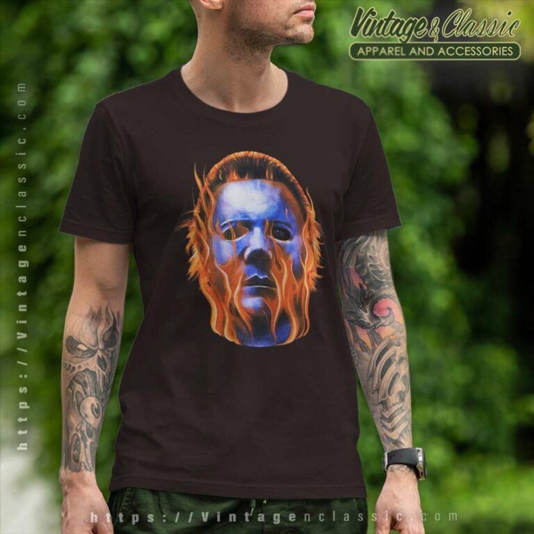 Michael Myers Flames Halloween Ii T Shirt Michael Myers Flames Halloween Ii T Shirt