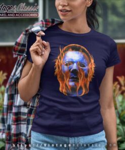 Michael Myers Flames Halloween Ii Women TShirt