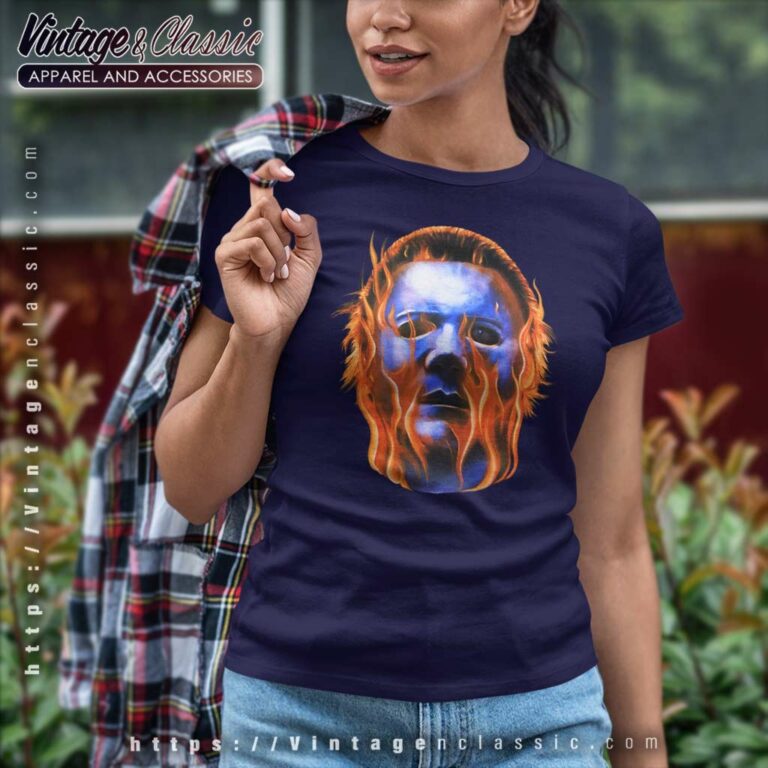 Michael Myers Flames Halloween Ii Women TShirt Michael Myers Flames Halloween Ii Women TShirt