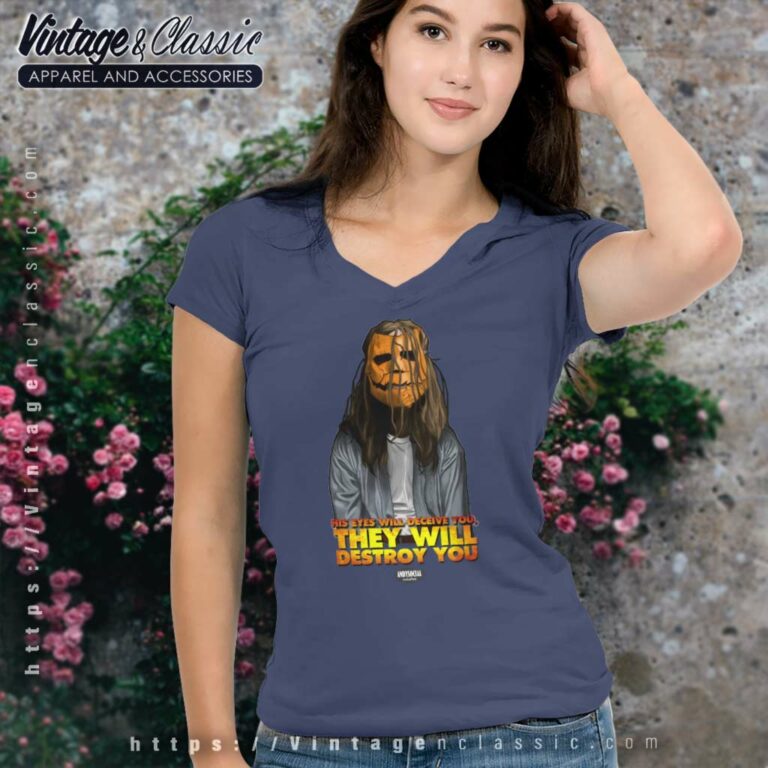 Michael Myers Halloween 2007 V Neck TShirt Michael Myers Halloween 2007 V Neck TShirt