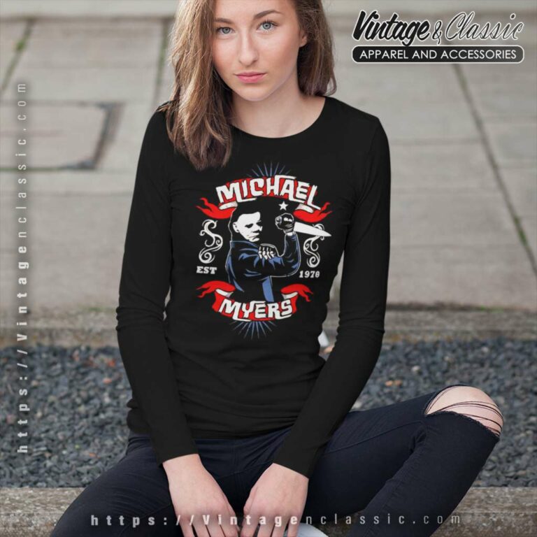 Michael Myers Halloween Horror Est 1978 Long Sleeve Tee Michael Myers Halloween Horror Est 1978 Long Sleeve Tee