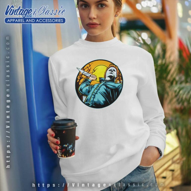 Michael Myers Halloween Pumpkin Sweatshirt Michael Myers Halloween Pumpkin Sweatshirt