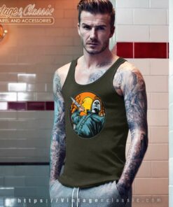 Michael Myers Halloween Pumpkin Tank Top Racerback