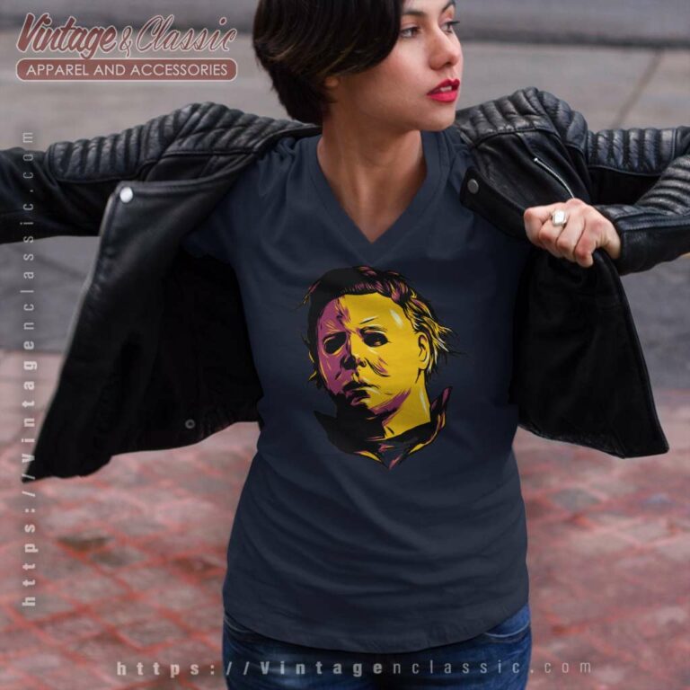 Michael Myers Halloween Shirt Gift For Fan V Neck TShirt Michael Myers Halloween Shirt Gift For Fan V Neck TShirt