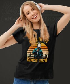 Michael Myers Halloween Shirt Killins It Since 1978 Women TShirt