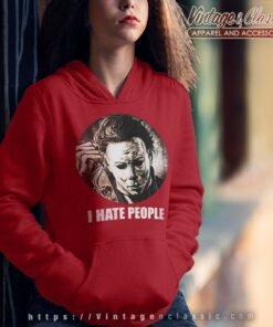 Michael Myers I Hate People Halloween Hoodie