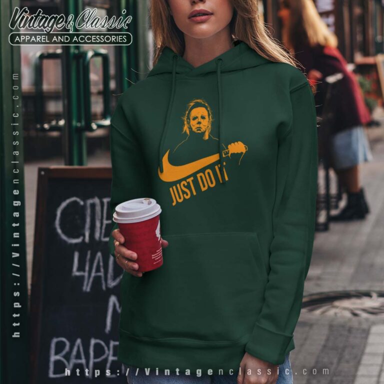 Michael Myers Just Do It funny logo nike Hoodie Women Michael Myers Just Do It funny logo nike Hoodie Women