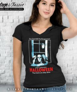 Michael Myers Laurie Halloween V Neck TShirt