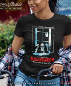 Michael Myers Laurie Halloween Women TShirt