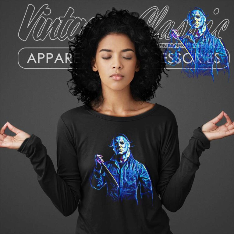 Michael Myers Shirt Spirit Halloween Long Sleeve Tee Michael Myers Shirt Spirit Halloween Long Sleeve Tee