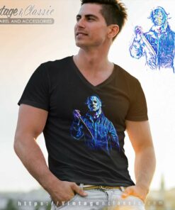 Michael Myers Shirt Spirit Halloween V Neck TShirt