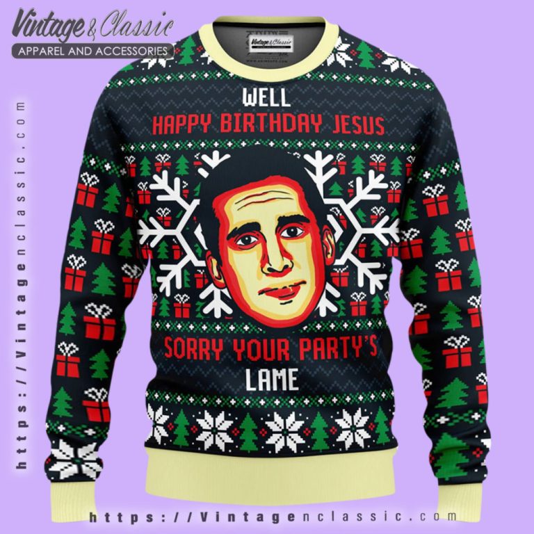 Michael Scott Birthday Jesus Ugly Christmas Sweater Ugly Christmas Sweater Michael Scott Birthday Jesus Ugly Christmas Sweater Ugly Christmas Sweater
