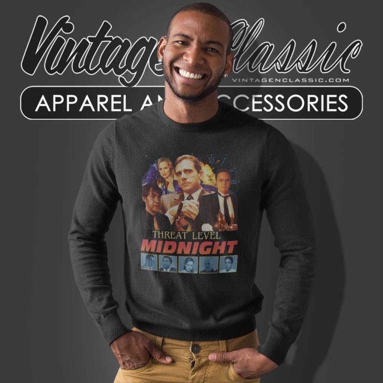 Michael Scott Threat Level Midnight Movie Sweatshirt Michael Scott Threat Level Midnight Movie Sweatshirt
