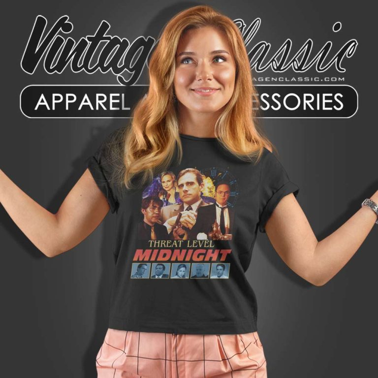 Michael Scott Threat Level Midnight Movie Women TShirt Michael Scott Threat Level Midnight Movie Women TShirt