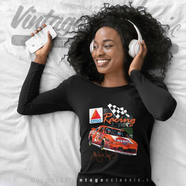 Michael Waltrip Citgo Racing Nascar Long Sleeve Tee Michael Waltrip Citgo Racing Nascar Long Sleeve Tee