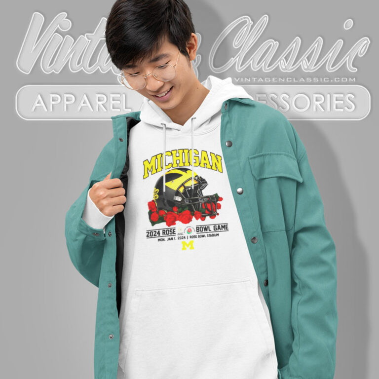Michigan 2024 Rose Bowl Game Hoodie Michigan 2024 Rose Bowl Game Hoodie