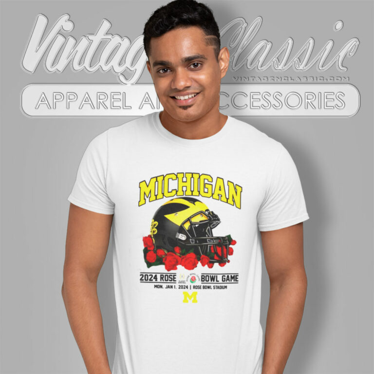 Michigan 2024 Rose Bowl Game T Shirt Michigan 2024 Rose Bowl Game T Shirt