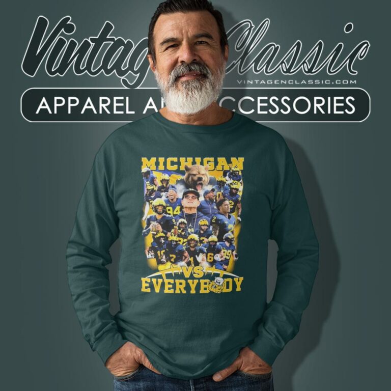 Michigan All Team Vs Everybody Long Sleeve Tee Michigan All Team Vs Everybody Long Sleeve Tee