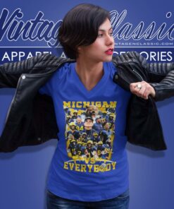 Michigan All Team Vs Everybody V Neck TShirt