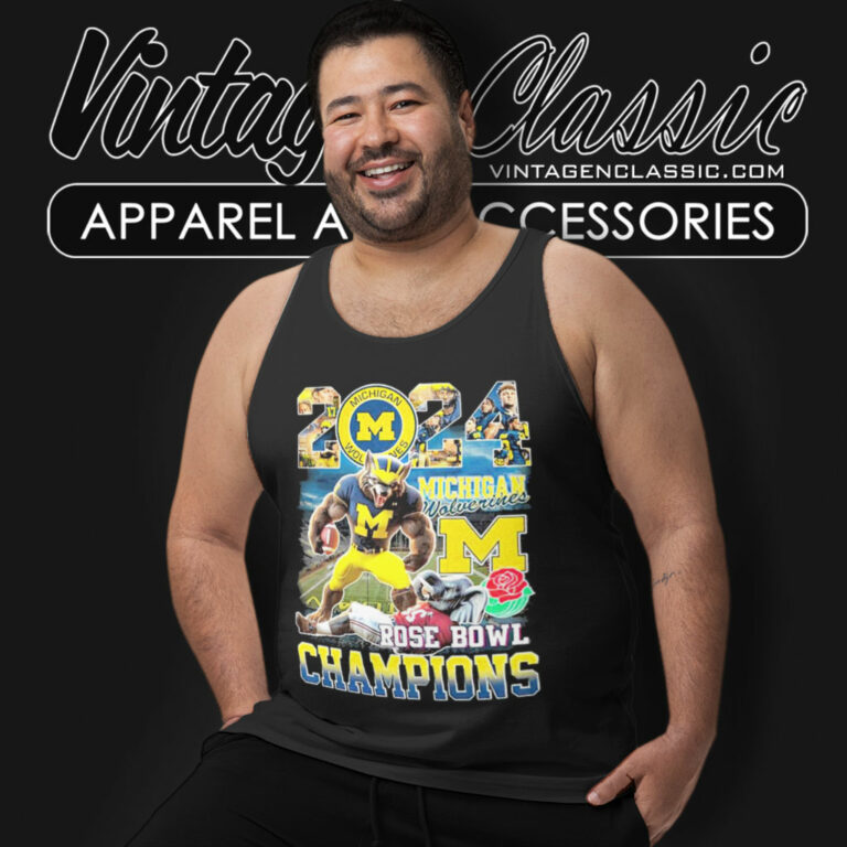 Michigan Beat Alabama 2024 Rose Bowl Tank Top Racerback Michigan Beat Alabama 2024 Rose Bowl Tank Top Racerback