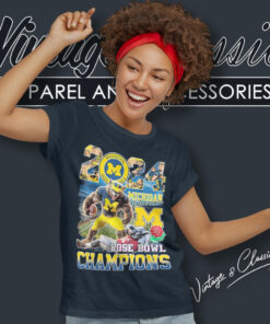 Michigan Beat Alabama 2024 Rose Bowl Women T Shirt