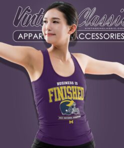 Michigan Football 2023 National Champions Business Is Finished Tank Top Racerback