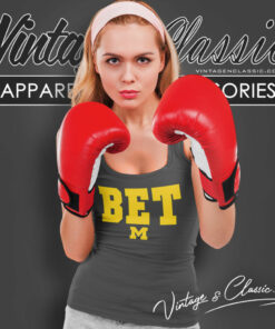 Michigan Football Bet Tank Top Racerback
