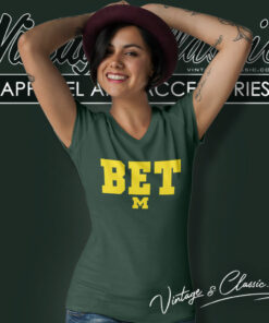 Michigan Football Bet V Neck TShirt