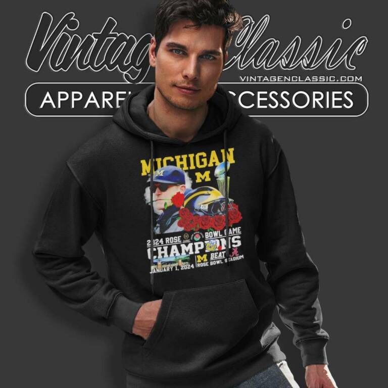 Michigan Jim Harbaugh Beat Alabama Trophy 2024 Rose Bowl Game Champions Hoodie Michigan Jim Harbaugh Beat Alabama Trophy 2024 Rose Bowl Game Champions Hoodie