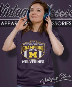 Michigan Playoff Semifinal At The Rose Bowl Game Champions Women TShirt