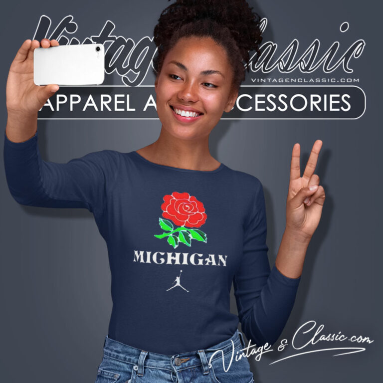 Michigan Rose 1998 Rose Bowl Long Sleeve Tee Michigan Rose 1998 Rose Bowl Long Sleeve Tee