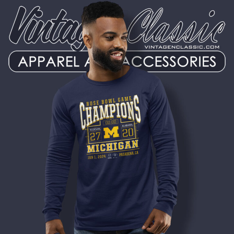Michigan Rose Bowl Champion Long Sleeve Tee Michigan Rose Bowl Champion Long Sleeve Tee