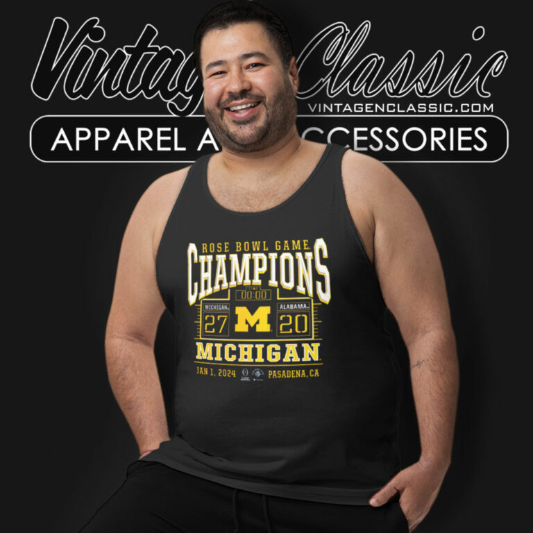Michigan Rose Bowl Champion Tank Top Racerback Michigan Rose Bowl Champion Tank Top Racerback