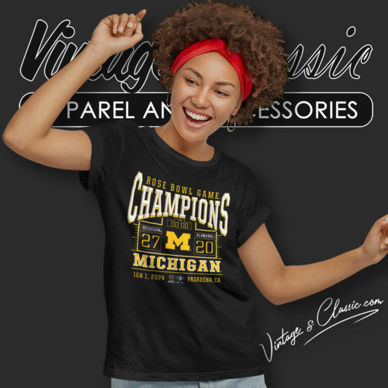 Michigan Rose Bowl Champion Women T Shirt Michigan Rose Bowl Champion Women T Shirt