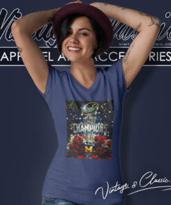 Michigan Rose Bowl Champions 2024 V Neck TShirt