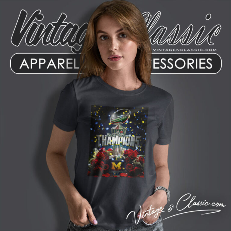 Michigan Rose Bowl Champions 2024 Women T Shirt Michigan Rose Bowl Champions 2024 Women T Shirt