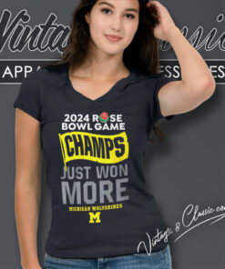 Michigan Rose Bowl Champions V Neck TShirt