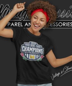 Michigan Rose Bowl Game 2024 Champions Women TShirt