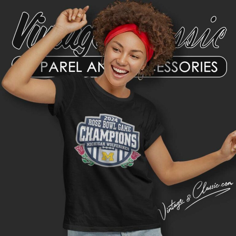 Michigan Rose Bowl Game 2024 Champions Women TShirt Michigan Rose Bowl Game 2024 Champions Women TShirt